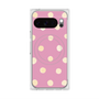 プレミアムスクエアケース with Pixelsnap［ 水彩ドット・レトロカラー - Pink ］