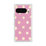 プレミアムスクエアケース with Pixelsnap［ 水彩ドット・レトロカラー - Pink ］