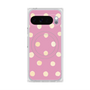 プレミアムスクエアケース with Pixelsnap［ 水彩ドット・レトロカラー - Pink ］