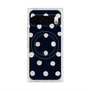 プレミアムスクエアケース with Pixelsnap［ 水彩ドット・レトロカラー - Navy ］