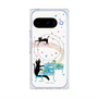 プレミアムスクエアケース with Pixelsnap［ おかべてつろう - 黒猫クロのとおりみち ］