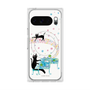 プレミアムスクエアケース with Pixelsnap［ おかべてつろう - 黒猫クロのとおりみち ］