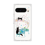 プレミアムスクエアケース with Pixelsnap［ おかべてつろう - 黒猫クロのとおりみち ］