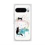 プレミアムスクエアケース with Pixelsnap［ おかべてつろう - 黒猫クロのとおりみち ］