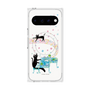 プレミアムスクエアケース with Pixelsnap［ おかべてつろう - 黒猫クロのとおりみち ］