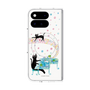 プレミアムスクエアケース with Pixelsnap［ おかべてつろう - 黒猫クロのとおりみち ］