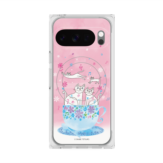 プレミアムスクエアケース with Pixelsnap［ おかべてつろう - きみとのあたたかい時間 ］