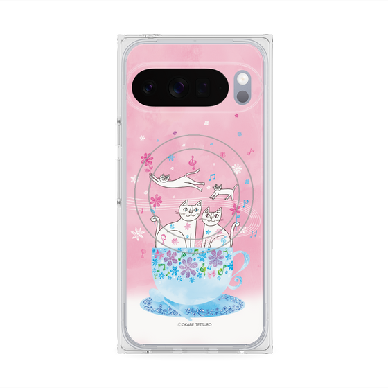 プレミアムスクエアケース with Pixelsnap［ おかべてつろう - きみとのあたたかい時間 ］