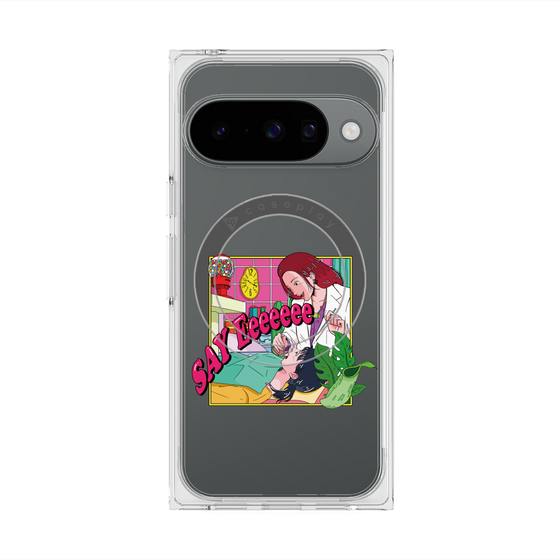 プレミアムスクエアケース with Pixelsnap［ SAY Eeeeeee ］
