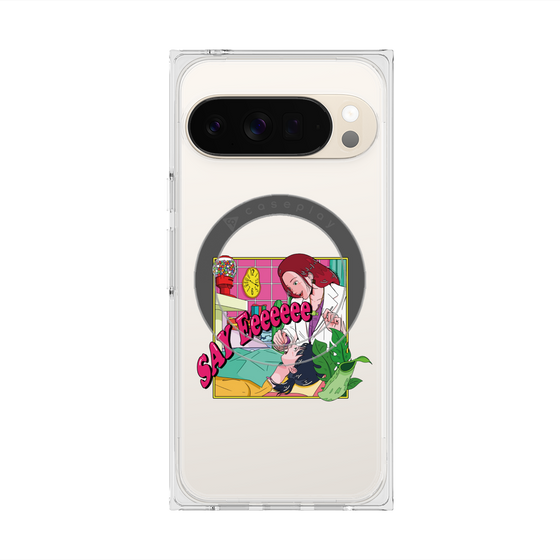 プレミアムスクエアケース with Pixelsnap［ SAY Eeeeeee ］