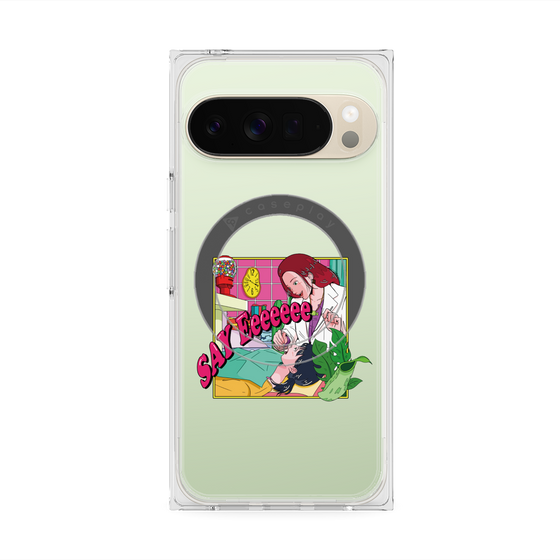 プレミアムスクエアケース with Pixelsnap［ SAY Eeeeeee ］