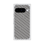 プレミアムスクエアケース with Pixelsnap［ Small Stripe - Gray × Black ］
