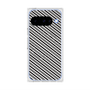 プレミアムスクエアケース with Pixelsnap［ Small Stripe - Gray × Black ］