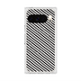 プレミアムスクエアケース with Pixelsnap［ Small Stripe - Gray × Black ］