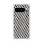 プレミアムスクエアケース with Pixelsnap［ Small Stripe - Gray × Black ］