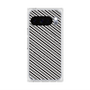 プレミアムスクエアケース with Pixelsnap［ Small Stripe - Gray × Black ］