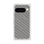 プレミアムスクエアケース with Pixelsnap［ Small Stripe - Gray × Black ］