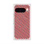 プレミアムスクエアケース with Pixelsnap［ Small Stripe - Red × Black ］