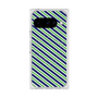 プレミアムスクエアケース with Pixelsnap［ Small Stripe - Navy × Green ］