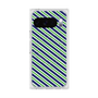 プレミアムスクエアケース with Pixelsnap［ Small Stripe - Navy × Green ］