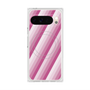 プレミアムスクエアケース with Pixelsnap［ Middle Stripe - Pink ］