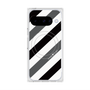 プレミアムスクエアケース with Pixelsnap［ Big Stripe - Black × Gray ］