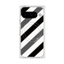 プレミアムスクエアケース with Pixelsnap［ Big Stripe - Black × Gray ］