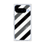 プレミアムスクエアケース with Pixelsnap［ Big Stripe - Black × Gray ］