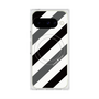 プレミアムスクエアケース with Pixelsnap［ Big Stripe - Black × Gray ］