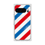 プレミアムスクエアケース with Pixelsnap［ Big Stripe - Red × Blue ］