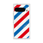 プレミアムスクエアケース with Pixelsnap［ Big Stripe - Red × Blue ］
