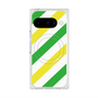 プレミアムスクエアケース with Pixelsnap［ Big Stripe - Green × Yellow ］