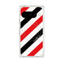 プレミアムスクエアケース with Pixelsnap［ Big Stripe - Red × Black ］