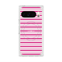 プレミアムスクエアケース with Pixelsnap［ Small Border - Pink ］