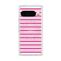 プレミアムスクエアケース with Pixelsnap［ Small Border - Pink ］