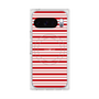 プレミアムスクエアケース with Pixelsnap［ Small Border - Red ］