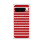プレミアムスクエアケース with Pixelsnap［ Middle Border - Red ］