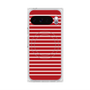 プレミアムスクエアケース with Pixelsnap［ Middle Border - Red ］