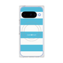 プレミアムスクエアケース with Pixelsnap［ Big Border - Blue ］