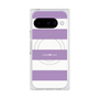 プレミアムスクエアケース with Pixelsnap［ Big Border - Purple ］