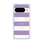 プレミアムスクエアケース with Pixelsnap［ Big Border - Purple ］