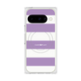 プレミアムスクエアケース with Pixelsnap［ Big Border - Purple ］