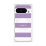 プレミアムスクエアケース with Pixelsnap［ Big Border - Purple ］