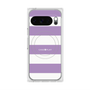 プレミアムスクエアケース with Pixelsnap［ Big Border - Purple ］