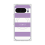 プレミアムスクエアケース with Pixelsnap［ Big Border - Purple ］