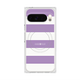 プレミアムスクエアケース with Pixelsnap［ Big Border - Purple ］