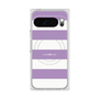 プレミアムスクエアケース with Pixelsnap［ Big Border - Purple ］