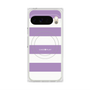 プレミアムスクエアケース with Pixelsnap［ Big Border - Purple ］