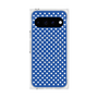 プレミアムスクエアケース with Pixelsnap［ Small Dot - Blue ］