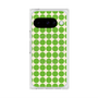 プレミアムスクエアケース with Pixelsnap［ Big Dot - Green ］
